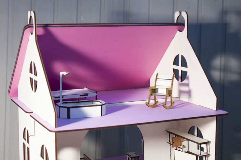 Разборный домик с мебелью